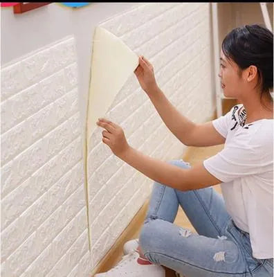 White Self-Adhesive Wall Sticker for Stylish Home Decor
