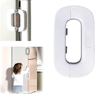 White Compact Drawer Lock for Home Security