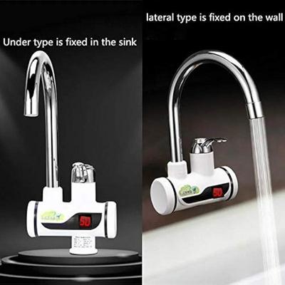 Electric Water Heater Instant Hot Water Silver Stainless Steel
