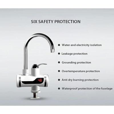 Electric Water Heater Instant Hot Water Silver Stainless Steel