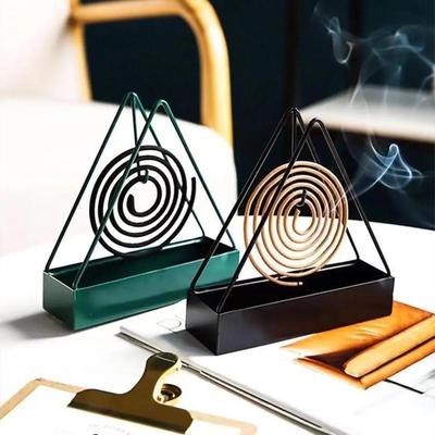 Mosquito Coil Stand Steel Green Black Compact