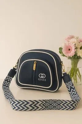 Maroon PU Leather Crossbody Bag for Girls