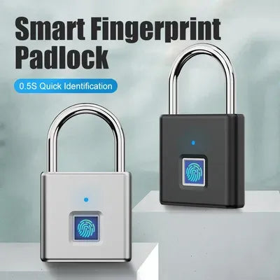High Quality Smart Fingerprint Lock USB Rechargeable Biometric Digital Padlock