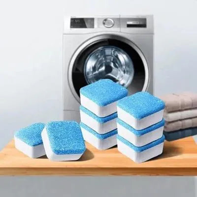 Washing Machine Cleaning Tablets 12Pcs White Acrylic Cotton