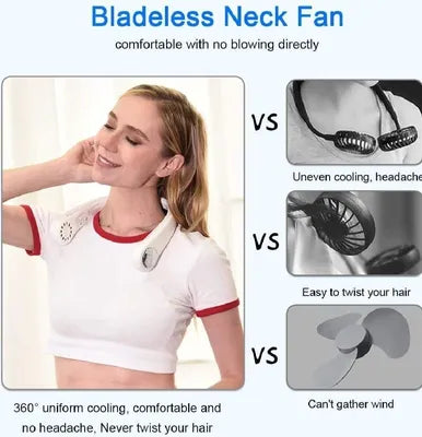 Rechargeable Neck fan 200mAh long Battery Life Foldable Neck Fan