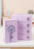 Battery Operated Mini Fan Foldable Desk Desktop Fans with LED Display for Home Office Bedroom Outdoor Travel