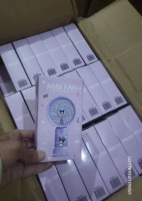 Battery Operated Mini Fan Foldable Desk Desktop Fans with LED Display for Home Office Bedroom Outdoor Travel