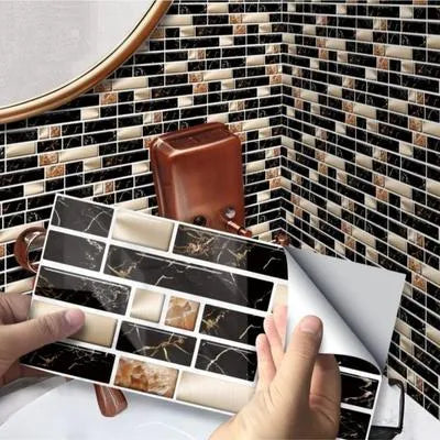 Wall Sticker Marble Design Waterproof Easy Apply