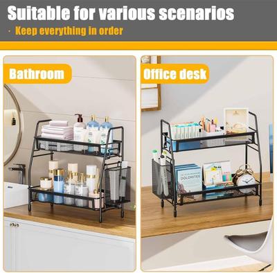 Black Stainless Steel Kitchen Storage Organizer 1 Pc