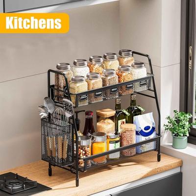 Black Stainless Steel Kitchen Storage Organizer 1 Pc
